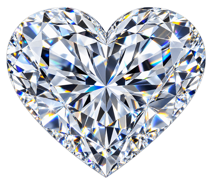 Heart cut diamond