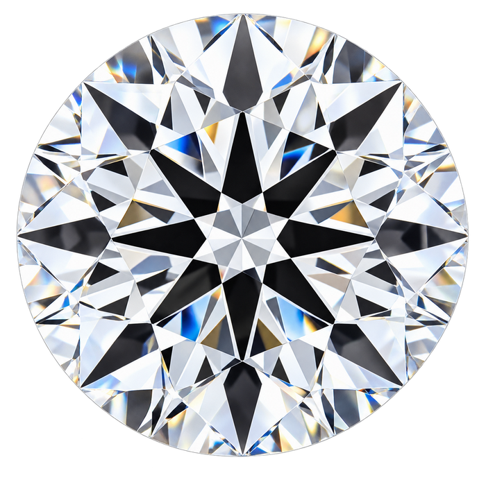 Round cut diamond